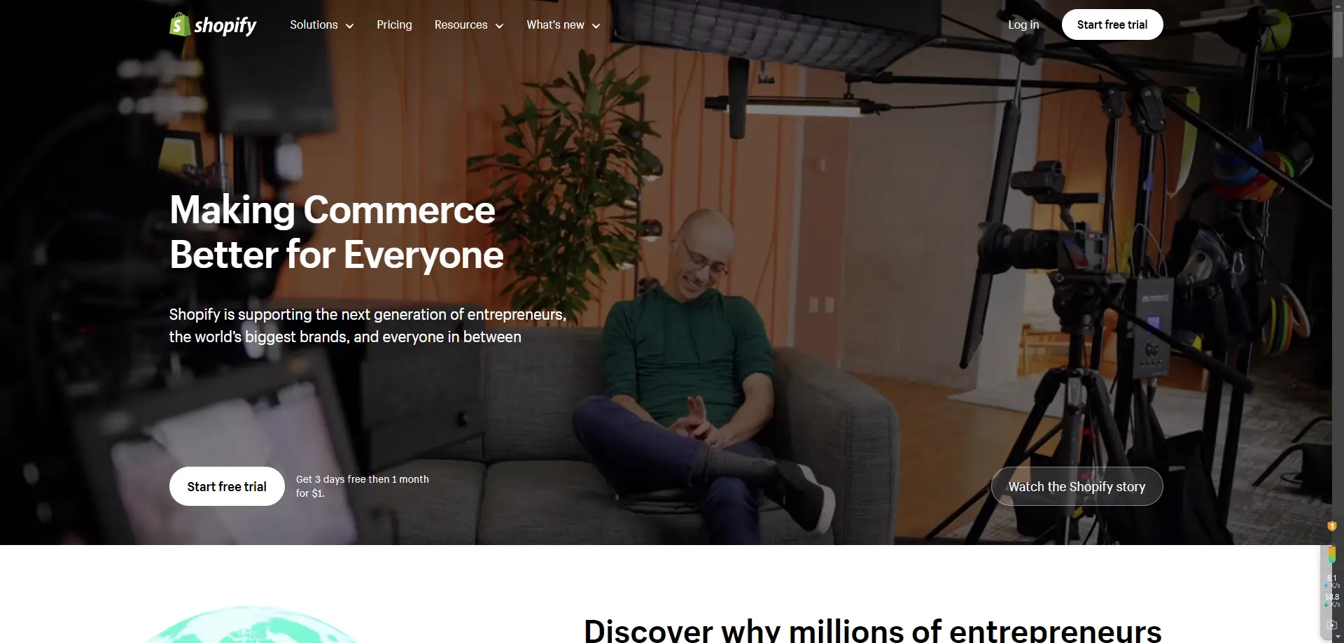 Shopify官网探索：1分钟了解全球领先的电商平台